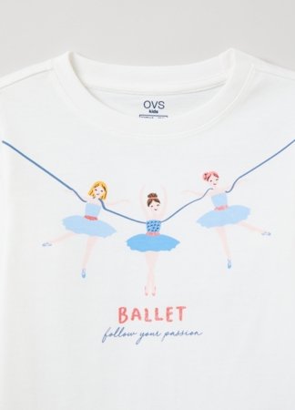 OVS GIRL3-10Y T-SHIRTS L/S 2H 7-8 WHITE 001904559 