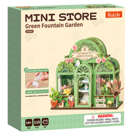 ROLIFE puidust konstruktor Roheline purskkaevu aed, DS049 