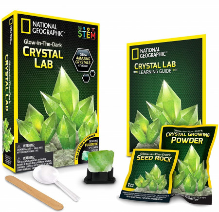 NATIONAL GEOGRAPHIC komplekt Carded Crystal Grow Glow in the Dark, NGCRYSTALGIDCRD NGCRYSTALGIDCRD