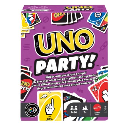 MATTEL GAMES UNO kaardid Party (uuendatud), JJV58 
