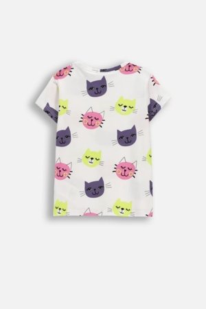 COCCODRILLO lühikeste varrukatega t-särk, valged, WC6143221VGA-001-104, 104 cm 