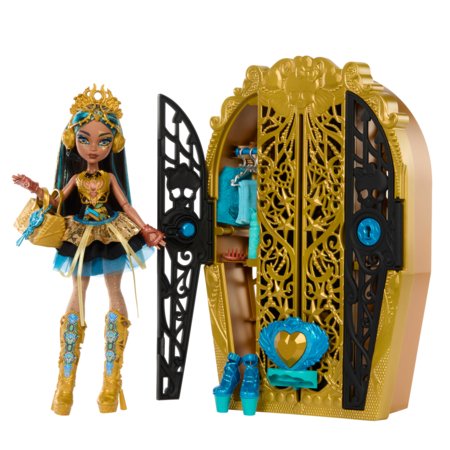 MONSTER HIGH müstiliste koletiste kirstukapi üllatusnukk Cleo, HXH86 