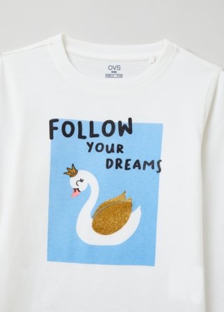 OVS GIRL3-10Y T-SHIRTS L/S 2H 6-7 WHITE 001904632 