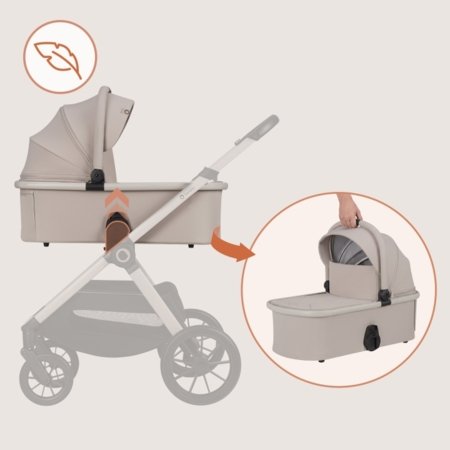 LIONELO universaalne käru LAYLA 2in1, Beige sand, LO-LAYLA 2IN1 