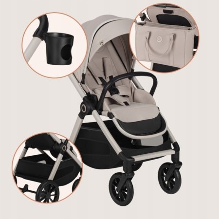 LIONELO universaalne käru LAYLA 2in1, Beige sand, LO-LAYLA 2IN1 