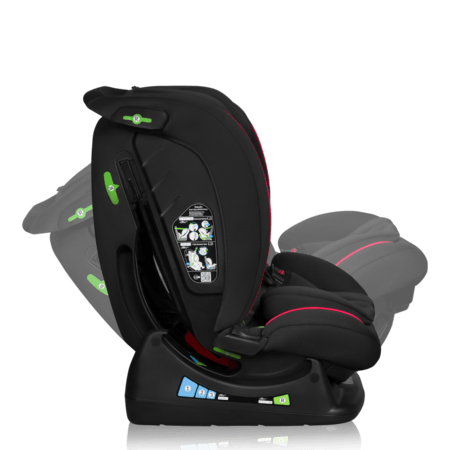 LIONELO turvatool AART I-SIZE, Black carbon red,  40-150 cm., LO-AART I-SIZE 