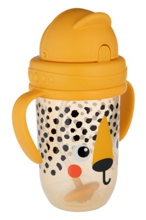 CANPOL BABIES lekkekindel joogipudel kõrrega BABIESBOO CHEETAH, 270 ml, 56/617_ora 