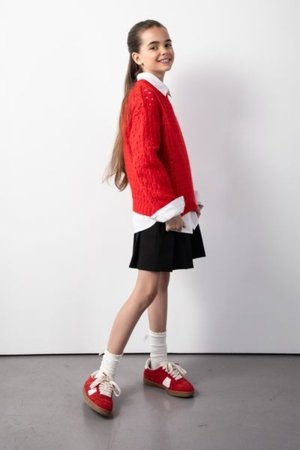 COCCODRILLO kampsun FABOLOUS GIRL JUNIOR, punane, ZC5172102FGJ-009-164, 164 cm 