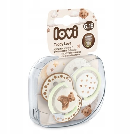 LOVI silikoonist lutt Teddy Love, 6-18m, 2 tk., 22/936 