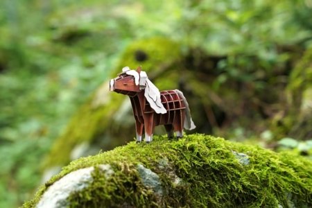 MAKEBUG 3D paberist pusle black forest horse, MB-D-0012 