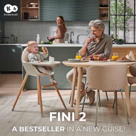 KINDERKRAFT söögitool  FINI 2 BEIGE, KHFINI02BEG0000 