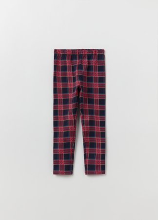 OVS 1 EN GIRL 3-10Y retuusid 4-5 BLUE/RED CHECK 001911892 