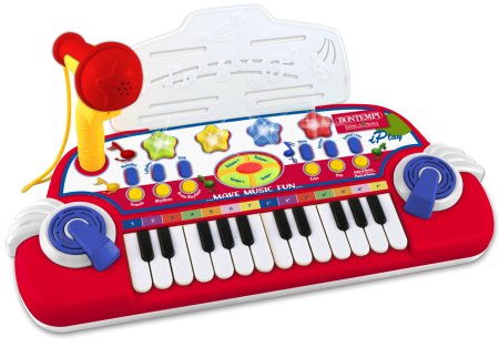 BONTEMPI 24-klahviline elektrooniline klaviatuur mikrofoniga, 122932 