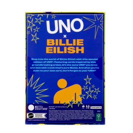 MATTEL GAMES UNO kaardid Billie Eilish, JFP02 