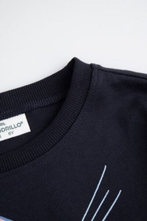 COCCODRILLO t-shirt LICENCE BOY KOCIA SZAJKA, tumesinised, ZC4143101LBK-015-134, 134 cm 