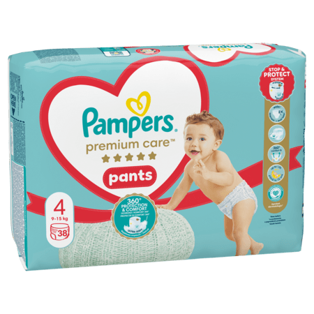 PAMPERS Premium Care püksmähkmed, suurus 4, 9-15kg, 38 tk, 81750548 