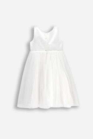 COCCODRILLO varrukateta kleit, valge, suurus 