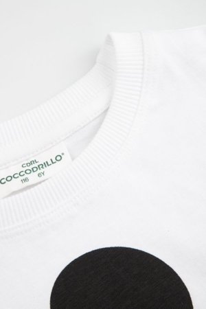 COCCODRILLO lühikeste varrukatega t-särk, valged, WC6143205LBD-001-104, 104 