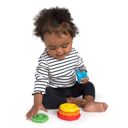 BABY EINSTEIN mitmetekstuuriliste hammaste mänguasi Stack & Teether, 12356 