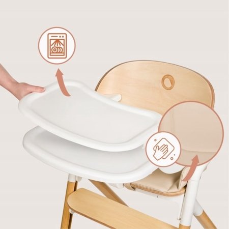 LIONELO söögitool CELIA, White natural wood 