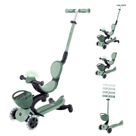 GLOBBER tõukeratas Go Up Baby Lights 360, 3in1, pastelne roheline, 844-104 