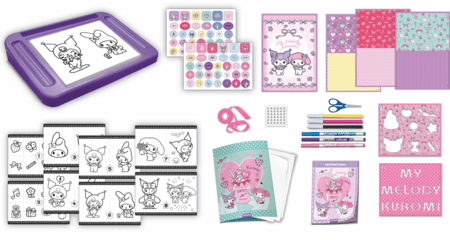 LISCIANI joonistuskomplekt valguslauaga My Melody & Kuromi Drawing School, 119684 