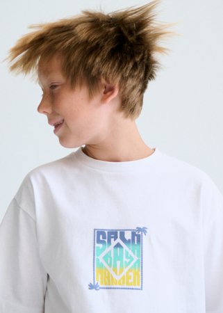 MAYORAL lühikeste varrukatega t-särk, white lemo, 6.036-29, 157  cm 