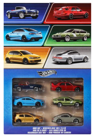 HOT WHEELS Euroopa 5-pakk, JBY79 