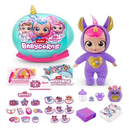 BABYCORNS nukk aksessuaaridega Magical Rainbocorn Babies, 1 seeria, assortii., 92108 