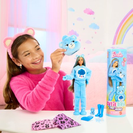 BARBIE Cutie Reveal kaisukaru seeria Grumpy Bear, JCN96 