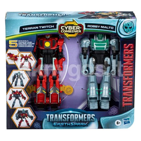 TRANSFORMERS transformerid Earthspark Cyber-Combiner Terran Twitch & Robby Malto, F8438 