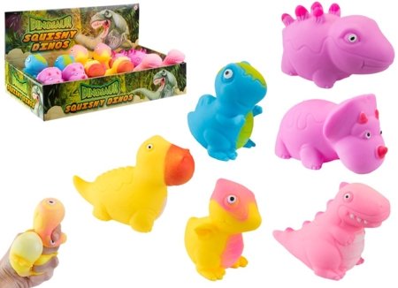 DINOSAUR stressivastane mänguasi Cute Squishy Dino Family, assortii, 543449 
