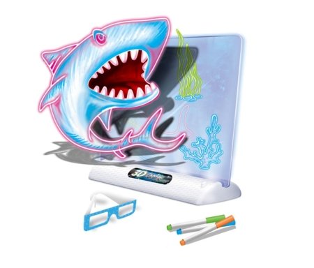 3D joonistamis- ja kirjutamistahvel valgusega, sinine, 2410K0093 