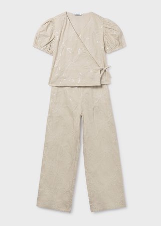 MAYORAL pluus + püksid, sand, 6.559-22, 140 cm 