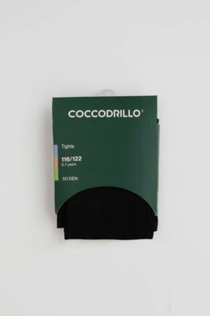 COCCODRILLO sukad TIGHT MICROFIBRE COLORFUL, must, ZC5380305TMC-021-140, 140 cm 