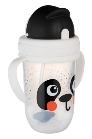 CANPOL BABIES lekkekindel joogipudel kõrrega BABIESBOO PANDA, 270 ml, 56/617_whi 