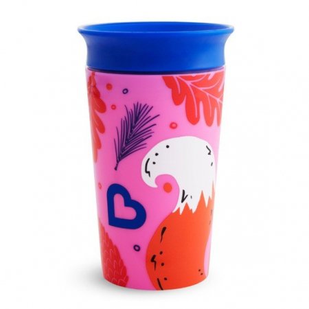 MUNCHKIN WildLove Sippy tass, 266 ml, punane rebane, Miracle 360,  6m+, 05177701 5177702