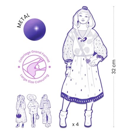 DJECO värvimiskomplekt Les demoiselles – Zaho & friends, DJ09546