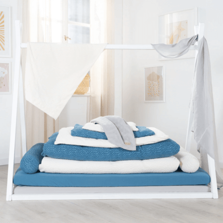ROBA kaheosaline voodipesu komplekt beebivoodile SEASHELLS OYSTER, 80x80 cm, 35x40 cm, White, 314090G281 