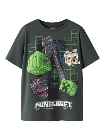 NAME IT MINECRAFT t-särk, 13252199-464E4D 122-128 cm 
