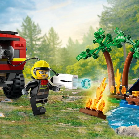 60412 LEGO® City 4x4 Tuletõrjeauto Koos Päästepaadiga 