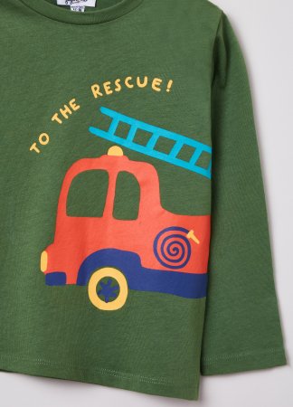 OVS BOY9-36M T-SHIRT L/S 2M 30-36 GREEN 001827284 001827284