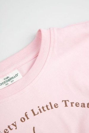 COCCODRILLO lühikeste varrukatega t-särk, roosad, cm 