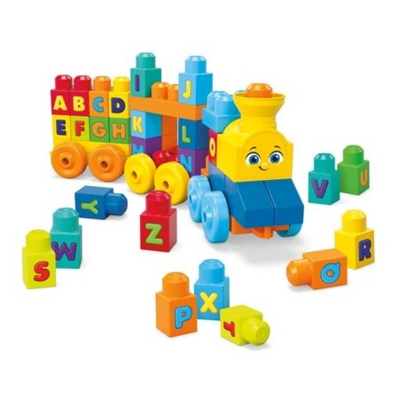 MEGA BLOKS FIRST BUILDERS komplekt "Tähestiku õppimise rong" (50 tk), FWK22 