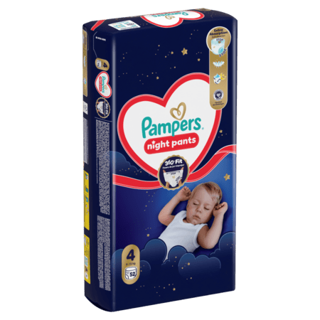 PAMPERS püksmähkmed Night Pants, 4 suurus, 9-15kg, 52 tk., 80895146 