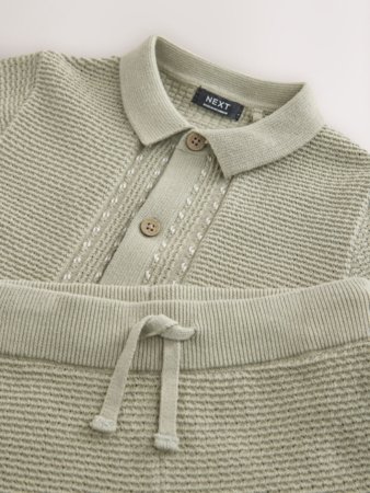 NEXT lühikeste varrukatega polo särk + lühikesed püksid, V00848, 104 cm 