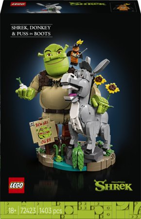 72423 LEGO® Shrek: Shrek, Eesel ja Saabastega Kass 