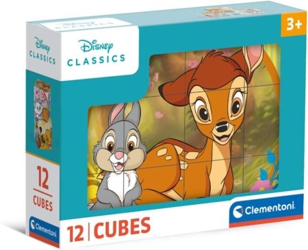 CLEMENTONI pusle Disney Classics, 12 kuubikut, 41196 