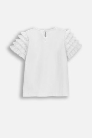 COCCODRILLO short sleeved t-shirt, white, WC6143206EJG-001-128, 128 size 