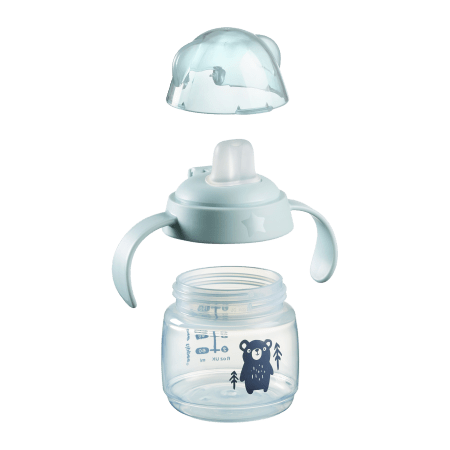 TOMMEE TIPPEE pudel käepidemega, 190 ml, 6 kuud+, 447871 